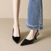 Weiwei Girl 338-2 French Style Comfortable High Heels For Summer Nude Color Pointed Single Shoes Women Closed Toe_vogvips.com