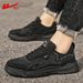 Huili Men's Shoes 2026 Spring/Summer Men's Hiking Casual Sports Shoes Breathable Work Shoes Men's Low-top Martin Boots_vogvips.com