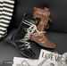 Women Boxing Boots Cowhide Version~5Cm Height-Increasing Thick-Soled Boxing For Women Upgraded Version Duck Hunting Belt Buckle Design_vogvips.com