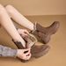 Hot-Selling For Women 2024 Winter New Style Sheepskin Integrated Fleece-Lined Thickened Warm Snow Cotton Shoes Short_vogvips.com