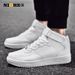 NIOHE Men's Women's High Top Casual Small White Shoes Outdoor Personalized Comfortable Sports Running Shoes_vogvips.com
