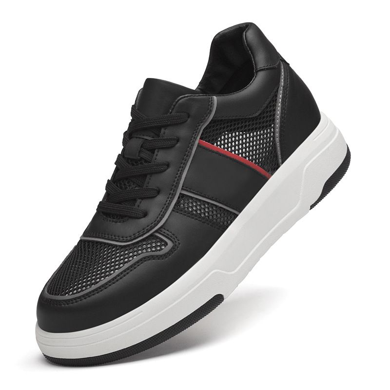 Men's Shoes Heightening Breathable Small White Shoes Men's Thick-soled Heightening Sports Shoes Casual Board Shoes_vogvips.com