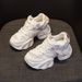 2025 New Dad Sneakers Thick Sole Mesh Inner Height Increase 8cm Internet Celebrity Casual Versatile Fashion Style Petite_vogvips.com