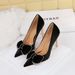1829-H31 European American Style Party High-heeled Women's Shoes With Metal Ultra-high Heel, Pointed Toe, Satin,_vogvips.com