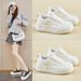 2025 Spring White New Korean Edition Ins Female Students Thick Soled Height Increasing Sports Board Shoes Casual Street_vogvips.com
