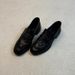 Vintage British Style Loafers For Women - Round Toe Slip-On Shoes With Studs & Wrinkles, Chunky Heel, Black & Brown Casual Flats_vogvips.com