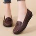 2024 Spring And Autumn New Nurse Casual Flat Women's Single Loafers Mom Shoes With Rubber Sole_vogvips.com