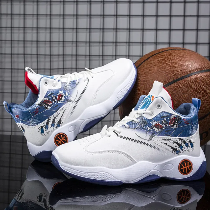 Fashion Basketball Spring And Autumn New Men Sports Lightweight Running High Top Shoes_vogvips.com