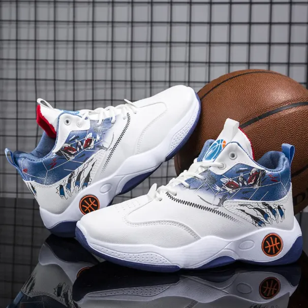 Fashion Basketball Spring And Autumn New Men Sports Lightweight Running High Top Shoes_vogvips.com