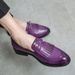 Suitable For All Seasons Men's Fashion Low-top Loafers Large Size Personality Green Slip-on Lazy Party Dress Shoes_vogvips.com