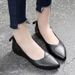 2025 Spring/Summer New Leather Non-Slip Dual-Wear Soft Sole Flat For Women, Versatile Shallow Pointed Toe Slip-On Shoes_vogvips.com