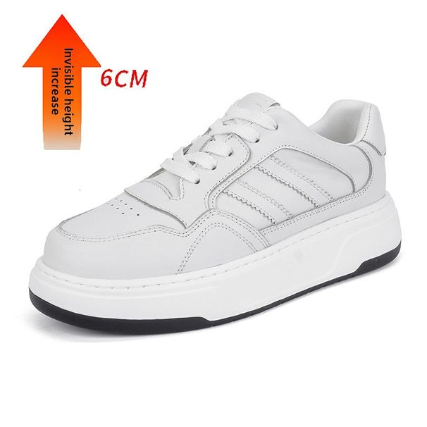 Height-increasing Platform White Shoes Female Color Matching Student Leisure Sports_vogvips.com