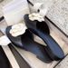 Women's Elegant Camellia Floral Flat Sandals Genuine Leather Summer Casual Slide Slippers Light Luxury Comfortable_vogvips.com
