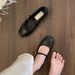 Silver Shallow Mouth Single For Women, Spring And Autumn New French Casual Retro Small Leather Shoes, Fairy Style Soft_vogvips.com