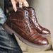 Martin Boots Men's Durable Wind Short Boots Medium Help Retro Men's Leather Boots_vogvips.com