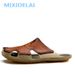 MIXIDELAI New Quality Leather Non-Slip Beach Sandals Comfortable Summer Shoes Slippers Classics Men Flip Flops_vogvips.com