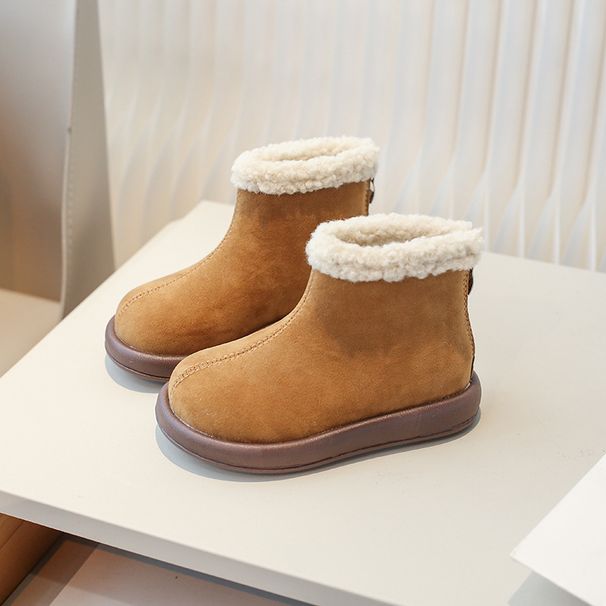 Children's Snow 2025 Winter New Girls' Thickened Warm Large Cotton Short Soft Sole Baby Martin Boots_vogvips.com