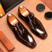 【 VIP Specialty 】 Genuine Le Fuliang Men, Lacquer Leather Black Business Formal Shoes, One Step Casual Shoes For Men_vogvips.com