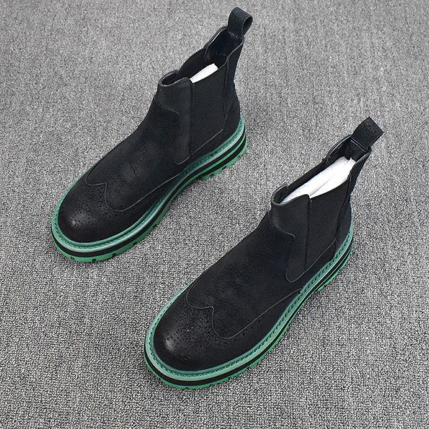 European Warm Series Autumn Winter New Martin Boots Men's Casual Cowhide Korean Version Trendy Versatile Breathable Work Shoes_vogvips.com