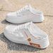 Men's Shoes Cool Slippers 2026 Summer New Mesh Breathable Outdoor Wading Sports Board Shoes Casual Bag Head Half Slippers_vogvips.com