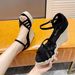 333-1 Wedge Super High Heels 10CM Waterproof Platform Thick Sole Jute Woven Thin Strap Peep Toe Sandals For Women Summer_vogvips.com