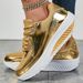 Women's Shoes Large Size Outdoor Tourism ExpressGolden Shoes_vogvips.com