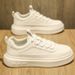 Little New Summer Breathable Casual Board Men's White Anti Slip Thick Sole Versatile Sports Trendy Shoes_vogvips.com
