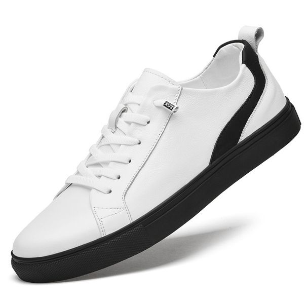Men's Shoes Breathable Thin Sports First-layer Board Shoes Men's Trendy Casual Leather Shoes Soft Sole_vogvips.com