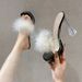 Fairy Wind Furry Slippers Summer New Crystal High-end Ultra High Waterproof Platform High Heels_vogvips.com