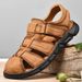 New Summer Genuine Leather Large Shoes Ultra Light Casual High Quality Men's Sandals_vogvips.com