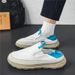 Fashion New Mesh Breathable Loafers Men Slip On Casual Shoes For Men Summer Sneakers Comfortable Half Slippers Shoes Men Chaussure Homme_vogvips.com