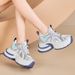 Platform Dad Shoes For Women 2025 Spring New Versatile Breathable Height Increasing Lightweight Casual Sneakers_vogvips.com