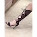 Women's Mesh Cross-strap 2026 New Model Stiletto High Heels Open-toe Roman Sandals_vogvips.com