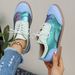 Plus Size Casual Laser Fashionable Comfortable Shoes Autumn New Round Head Lace Up Color Sneakers Women_vogvips.com