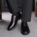 Men's New Trendy Crocodile-patterned Business Formal Slip-on Shoes, Versatile Men's Wedding Leather Shoes_vogvips.com