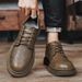Men's Martin Boots Low Top 2024 Winter New Casual British Style Business Versatile Leather Shoes_vogvips.com