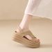Fashion Increases Foreign Style With Skirt Roman Sandals Women's Platform Temperament Beach Shoes_vogvips.com