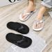 Printed Male And Female Couples Large Size EVA High Elastic Flip-flops Thick-soled Lightweight Slippers For Outdoor Beach Shoes_vogvips.com