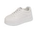 Height-increasing Thick-soled Platform Sports Sneakers, White Women, Versatile For Spring And Autumn, 2026 New Casual_vogvips.com