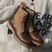 European Retro Thick-soled Heightening Martin Boots Lace-up Splicing Tooling Boots Men's Boots_vogvips.com