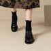 Soft Vintage Slip-on Loafers For Women, British Style, Soft-soled Versatile Small Shoes, Genuine Leather Round-toe_vogvips.com