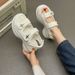 Sandals 2024 New Summer Fashion Velcro Thick Soles 100 Match Network Red Shoe Trend Generation_vogvips.com