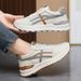 Women's Casual Running Shoes Soft Soled Breathable Comfortable White Sneakers Versatile 2025 New Style Agan_vogvips.com