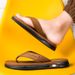 Men's Flip-flops 2025 Summer New Thick-soled, Anti-slip, Wear-resistant Cool Flip-flops, Casual Pinching Beach Sandals - The Men_vogvips.com