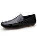 wangjia Wangjia Cowhide Driving Loafers Men's Slip-On Spring Casual Export Large Size Small Leather Shoes_vogvips.com