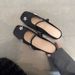 Rhinestone Flower Peep-Toe Slippers Summer 2025 New French Style Stunning Half Mules Mary Jane Shoes For Women_vogvips.com