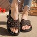 Outdoor Color-blocked Edging Casual Women's Slippers Summer New One-step Breathable Non-slip Wear-resistant Large Size Slippers_vogvips.com