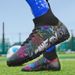 Men's High -top Football Shoes TF Broken Nail Artificial Lawn Children Student Training Football Shoes_vogvips.com