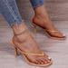 Foreign Trade Summer Sandals Women, High-heeled European And American Style Flip-flops, Mules For Outdoor Wear, Trendy_vogvips.com