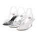 Cross-border New Fashionable Crystal Heel Transparent Cross Strap Mid-heel Open-toe Sandals Plus Size Daily Wear_vogvips.com